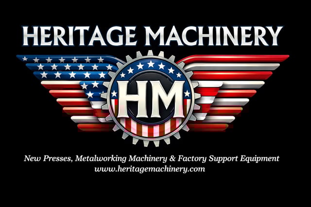 Heritage Machinery logo with American pride